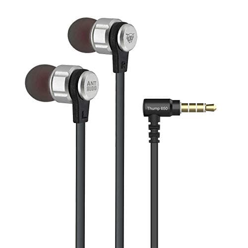 Ant Audio Thump 650 in-Ear Premium X -Bass Headphone with Mic (Pearl Silver)