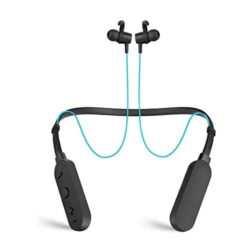 Nu Republic Rebop 2 in-Ear Bluetooth Neckband Earphones with Vibration Notification, 12 hrs Battery Life, Foldable Design, in-Line Controls with Mic-B