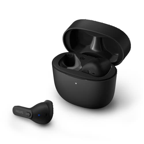 (Renewed) Philips Audio TAT2236 TWS Earbuds with IPX4, 6+12 Hours Play time, Quick Charge, Type-C Charging, Black