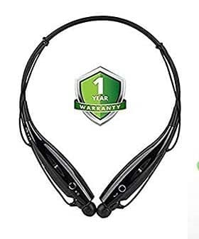 BLAXSTOC PRO HBS-730 Wireless Bluetooth In Ear Neckband Headphone with Mic (Black)