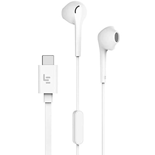Leeco Letv LePDH401IN CDLA Type-C Plug Gold Half-in-Ear Wired Earphone (White) Mobile Accessories