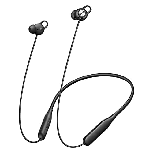 Wireless Bluetooth Headphones Earphones for OnePlus 7T Original Sports Bluetooth Wireless Earphone with Deep Bass and Neckband Hands-Free Calling inbuilt With Mic, Extra Deep Bass Hands-Free Call/Music, Sports Earbuds, Sweatproof Mic Headphones with Long Battery Life and Flexible Headset (MP5, BT-2006, BLACK)