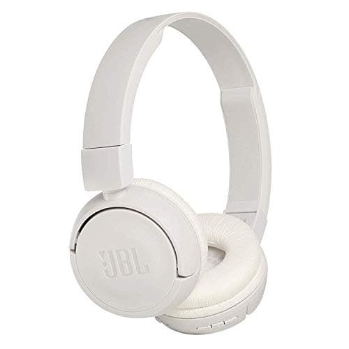 JBL T450BT by Harman Extra Bass Wireless On-Ear Headphones with Mic (White)