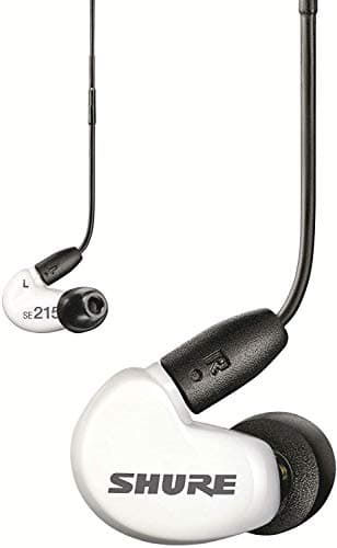 Shure AONIC 215 Wired Sound Isolating Earbuds, Clear Sound, Single Driver, Secure In-Ear Fit, Detachable Cable, Durable Quality, Compatible with Apple