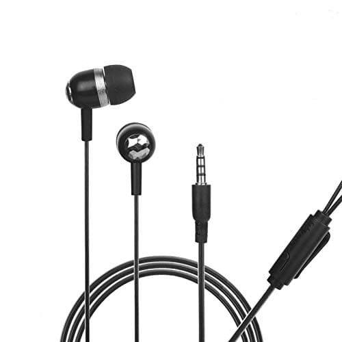 Hitage Champ Super Sound Bass with HD Clear Sound Wired Headset (Black, Wired in The Ear)-1