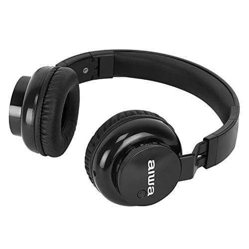 AIWA AWO881 Wireless Bluetooth Over-Ear Headphones with Super Extra Bass, Foldable Design & Built-in Mic (AWO881)
