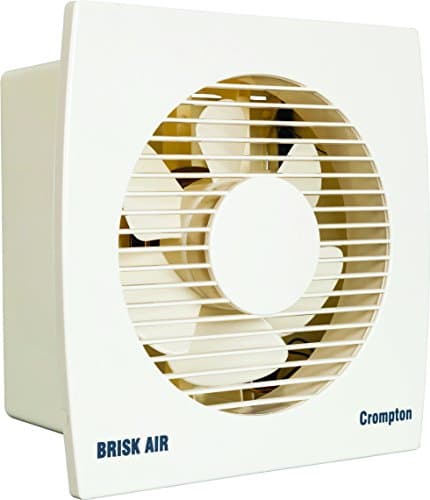 Crompton Plastic Brisk Air Hs 8-Inch Exhaust Fan, 50 Watt (Ivory)