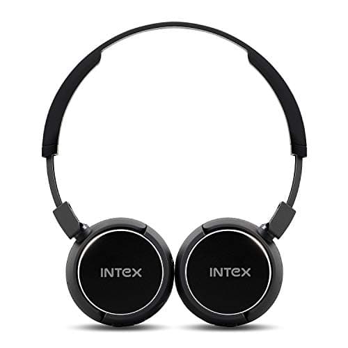 Intex Roar 201 Over-Ear Bluetooth Headphone with Seamless Controls, Pro Comfort Earcups, up to 24 Hours Playtime (Black)
