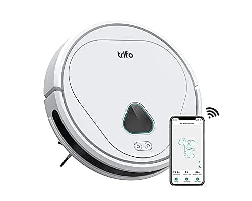 (Renewed) Trifo Max Robot Vacuum Cleaner with Mopping, with 3000Pa Strong Suction Power, 5200mAH Long Lasting Battery, AI Powered Home Surveillance, V