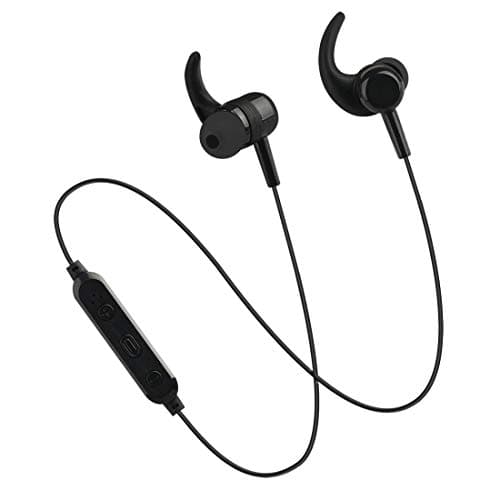 (Renewed) PTron BassFest in-Ear High Bass Wireless Sports Bluetooth 5.0 Earphones with 4 Hours Music Time, Mic for All Smartphones - Black