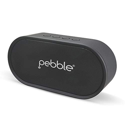 Pebble BassX Prime - Bluetooth Speaker with Heavy Bass Stereo Sound & Built-in Mic (Black)
