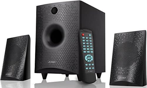 (Renewed) F&amp;D F210 X 2.1 Channel Multimedia Bluetooth Speakers (Black)
