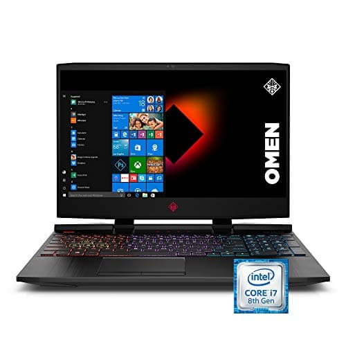 HP Omen 2019 15-Inch Gaming Laptop with Intel i7-8750H Processor, NVIDIA RTX 2060 6 GB, 16 GB RAM, 128 GB SSD, 1 TB HDD, VR Ready, Windows 10 Home (15