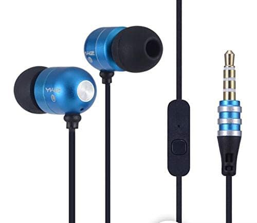 YWZ ME-66 in Ear Wired Earphones with Mic (Blue)