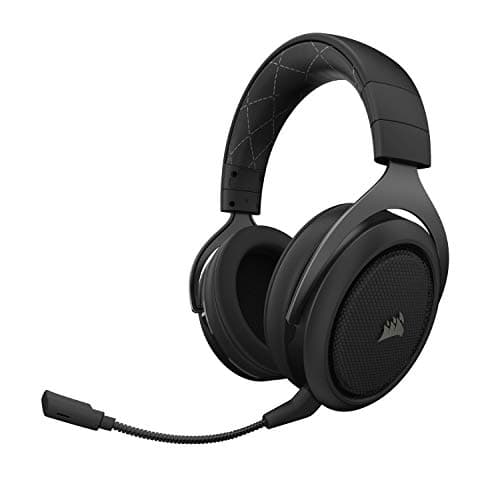 corsair hs70 Wireless Gaming Headset - 7.1 Surround Sound Headphones for pc - Discord Certified - 50mm Drivers ã ₠†Carbon