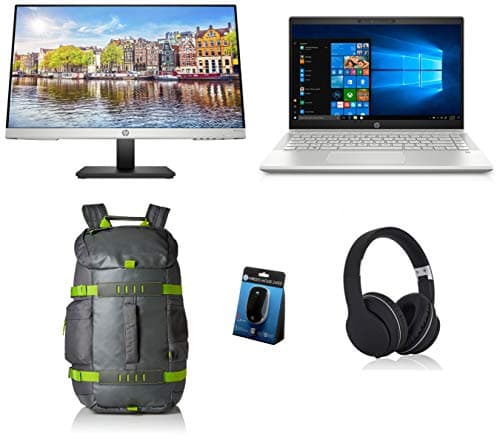 HP Pavilion 14-CE1073TX 14-inch Laptop (8th Gen Core i5-8265U/8GB/512GB SSD/Windows 10, Home/2GB NVIDIA GeForce MX150 Graphics), Mineral Silver + Head