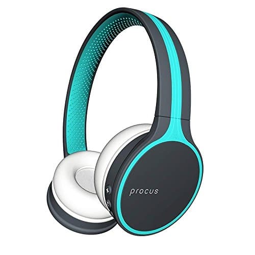 Procus Urban Bluetooth Headphones (On-Ear Wireless) Hi Bass, with Microphone (Mobile/PC/TV) Blue