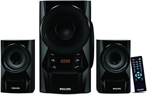 (Renewed) PHILIPS IN-MMS6080B/94 60 Watt 2.1 Channel Multimedia Speaker (Black)