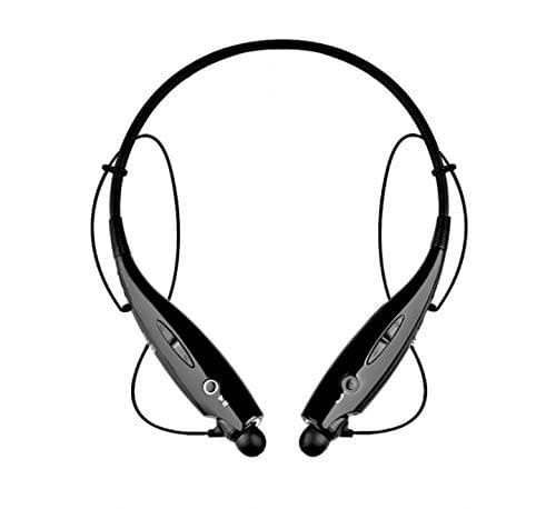 TECHFIRE HBS 730 Wireless Bluetooth In Ear Neckband Earphone with Mic (Black)