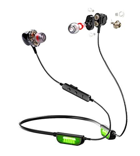 Decibel 9 Roar Triple Driver with 6D Sound Technology, Noise Cancellation in Ear Wireless Bluetooth Earphones Headset with mic | Fast Charge & 24
