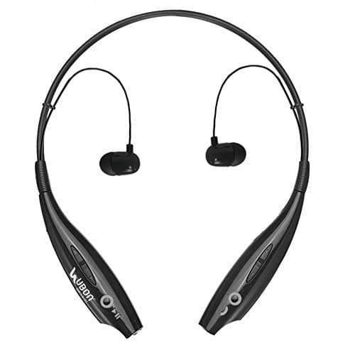 UBON GBT-5710 Wireless Neckband Earphone in-Ear Earbuds Bluetooth Headphone with Mic Hi-fi Bass Stereo Sound for Sports, Gym & Travelling (Black)