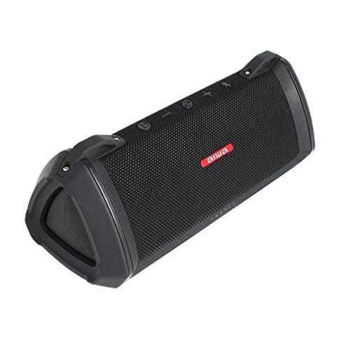 Aiwa Exos-3 Bluetooth Speaker (Black) - Water Resistant, Rugged - Serious Acoustic Performance