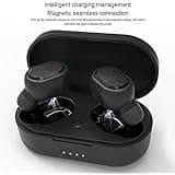 m-fit TWS Bluetooth 5.0 Wireless Earphones A6S Headphones for Mi, Redmi, iPhone and All Smartphones Auto Pairing Earbuds Bilateral Call Binaural HD St