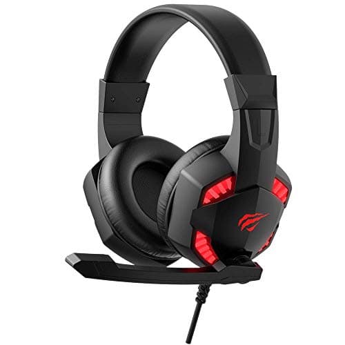 (Renewed) Havit H2032d Over Ear Wired Gaming Headset with Boom Microphone &amp; LED for PC, Laptop, PS4, Xbox, Switch