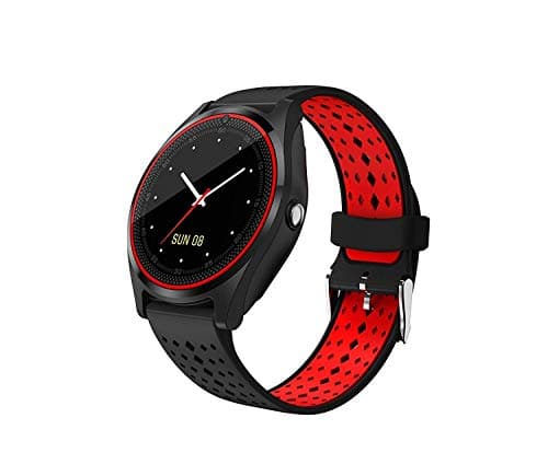 Avika Smart Watch V9 Bluetooth Smartwatch Compatible with All Smartphones for Boys and Girls (Red)