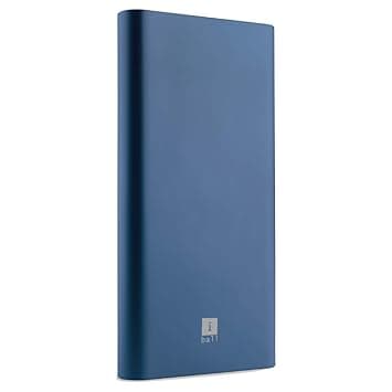 iBall 10000mAh Li-Polymer Slim Design Smart Charge Metal Powerbank&ndash; LPM10000 (Blue)