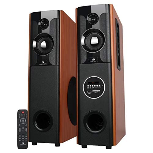 ZEBRONICS BTM7450RUCF 25 Watt x 2 2.0 Channel Wireless Bluetooth Tower Speaker