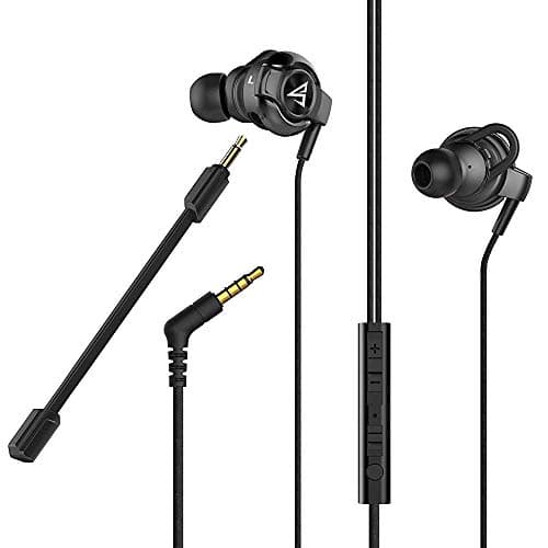 (Renewed) AirSound A100 Gaming Earphone with Dual Mic, 3D Stereo Sound for iPhone & Android Phones, MacBook, Tablets, PC, Laptop
