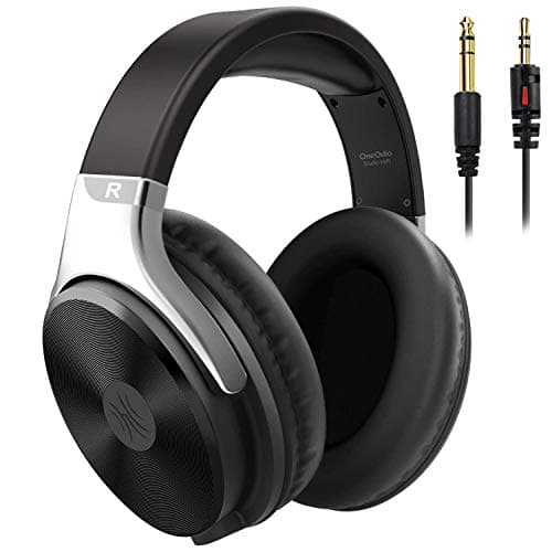 OneOdio Over Ear Wired Headphones - Studio Headphones with 50mm Driver, Noise Isolation Earcup, 3.5mm 6.35mm Jack for Computer Laptop Guitar Amp Keyboard Podcast