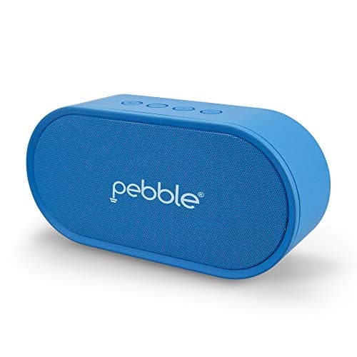 Pebble BassX Prime - Bluetooth Speaker with Heavy Bass Stereo Sound & Built-in Mic (Blue)