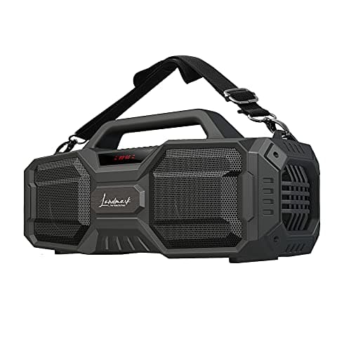 LANDMARK LM TBS7021 20W Wireless Bluetooth Party Speaker with Mic & Handsfree Calling/Splashproof/4000mah Battery - Dark Black