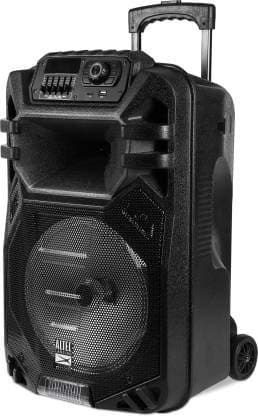 Altec Lansing AL-5004 Rich Bass Ultra Sound Wireless Bluetooth Dj Trolley Party Speaker with Karaoke Mic &amp; Light Effetct (Black, Stereo Channel)