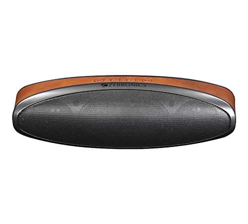 Zebronics Portable Bluetooth Speaker with Bluetooth, USB, Micro SD Card, AUX, Call Function and FM - Vogue