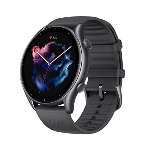 (Renewed) Amazfit GTR 3 Smart Watch Fitness Watch with Health Monitoring, 1.39" AMOLED Display, Sports Watch with 150+ Sports Modes, GPS, 21 Days Battery Life, Alexa Built-in (Thunder Black)