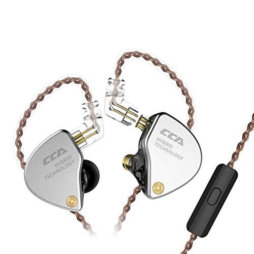 Better CCA CA4 IEM Earphones 1BA+1DD in-Ear Monitor Noise-Isolating Earbuds Headphone Comfort HiFi Sound Stereo Bass DJ Monitor with Removable 2pins 0