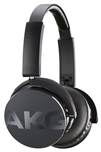 (Renewed) AKG Y50 On-Ear Headphone with in-Line One-Button Universal Remote Microphone (Black)