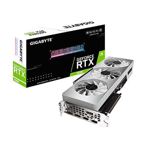 Gigabyte Nvidia GeForce RTX 3080 Vision OC 10GB GDDR6X Graphics Card (GV-N3080VISION OC-10GD)
