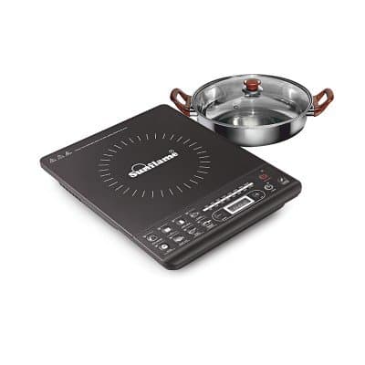 SUNFLAME IC18 Induction Cooker with SS C/Pan (Black)