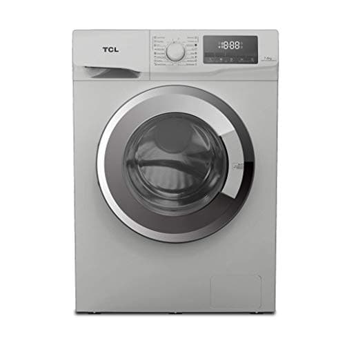 TCL 7 Kg Fully-Automatic Front Loading Washing Machine (TWF70-G123061A03(N) S, Sliver)