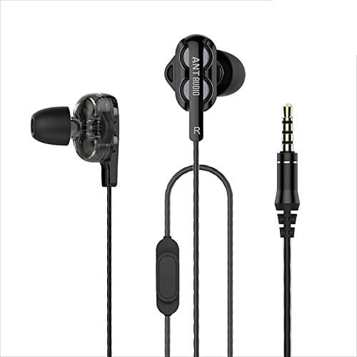 ANT AUDIO Doble W2 Wired in Ear Headset with Mic (Black)