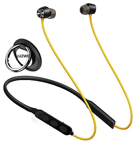 LUZWE RR2 Wireless Bluetooth In Ear Neckband Earphone with Mic (Black)