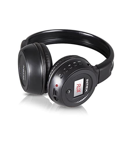 Intex Jogger Wireless Bluetooth Headphone with Mic (Black)