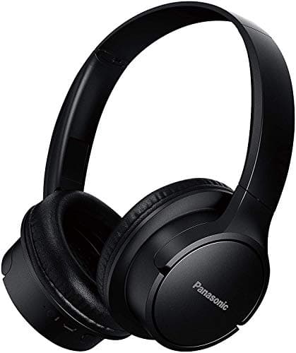 Panasonic RB-HF520B Bluetooth Over-Ear Headphones (Voice Control, Wireless, Up to 50 Hours Battery Life) Black