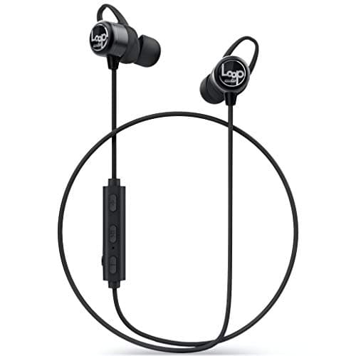 LoopAudio - HyperLoop [16 Hour Battery][Qualcomm APTX HD][100% Waterproof IPX7] 5.0 Bluetooth Wireless Earphone with Mic &amp; Carry Case (Space Black