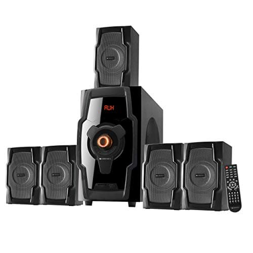 Zebronics ZEB-BT8490RUCF Wireless Bluetooth Multimedia Speaker With Supporting Equalizer, SD Card, USB, AUX, FM &amp; Remote Control. (80 Watt, 5.1 Ch
