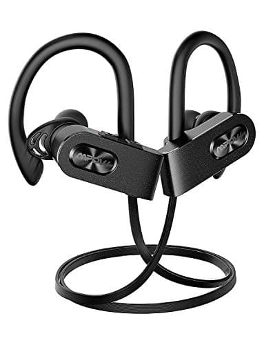 Mpow Flame Bluetooth Headphones Waterproof IPX7, Wireless Earbuds Sport, Richer Bass HiFi Stereo in-Ear Earphones w/Mic, Case, 7-9 Hrs Playback Noise 